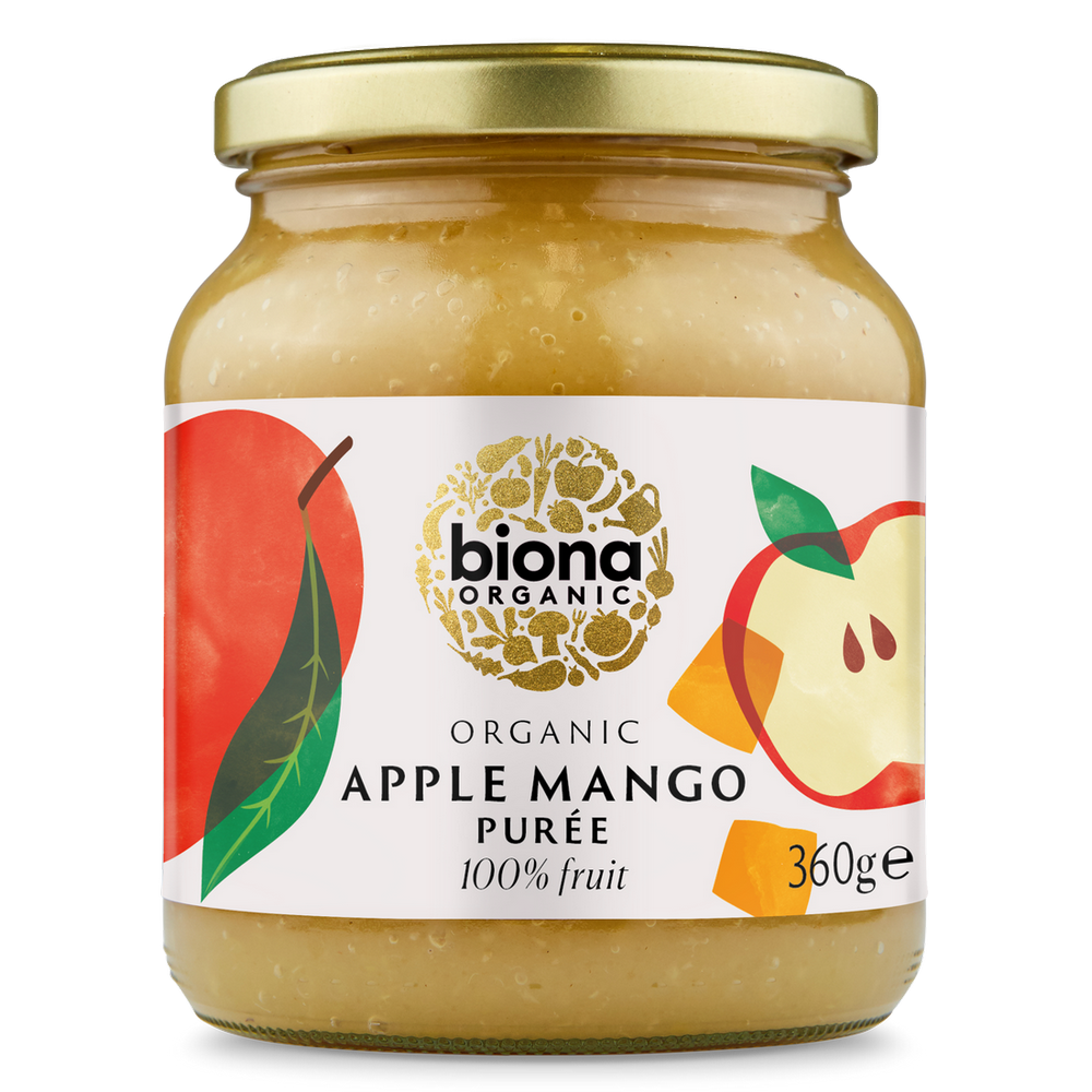 Organic Apple & Mango Puree No Added Sugar 350g
