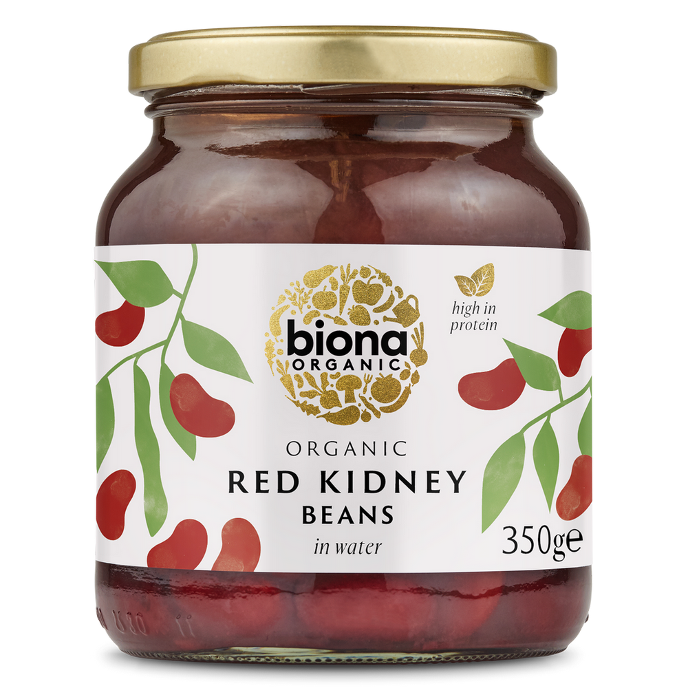 Organic Kidney Beans in Glass Jars 350g