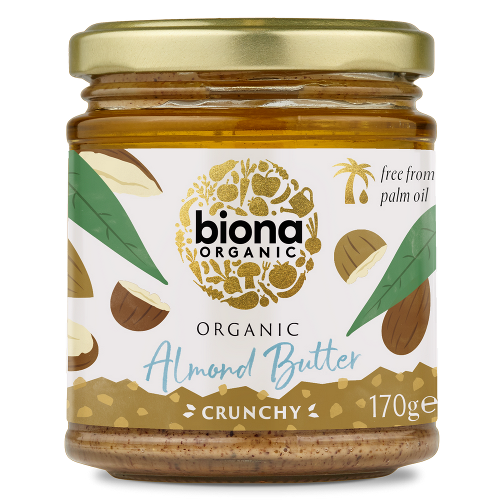 Organic Almond Butter Crunchy 170g