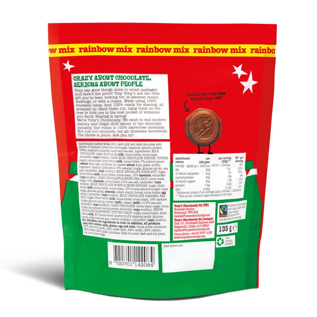 Tiny Tony's Chocolate Christmas Pouch 135g