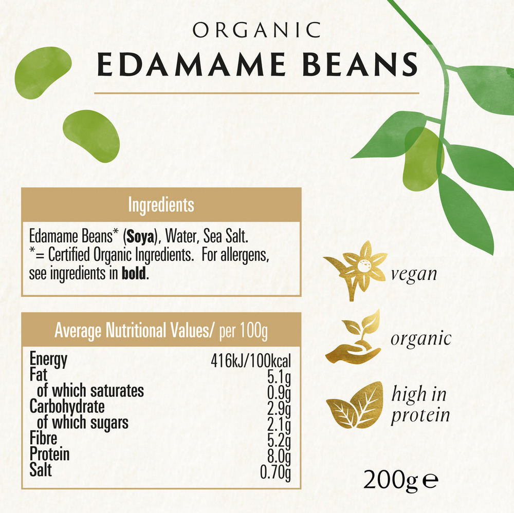 Organic Edamame Beans 200g