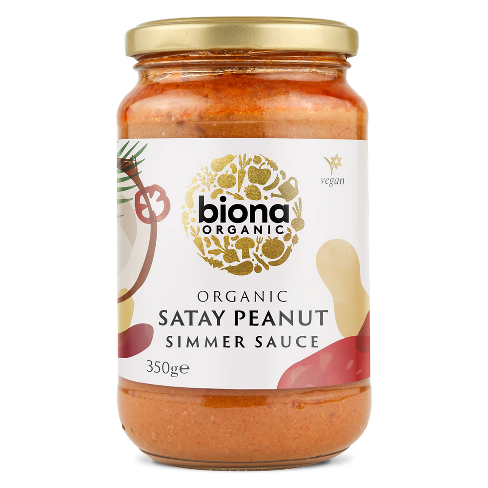 Satay Spicy Peanut Simmer Sauce Organic 350g