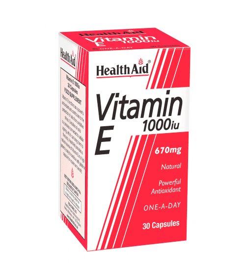 Vitamin E 1000iu Natural - 30 capsule BBE 30.06.2026