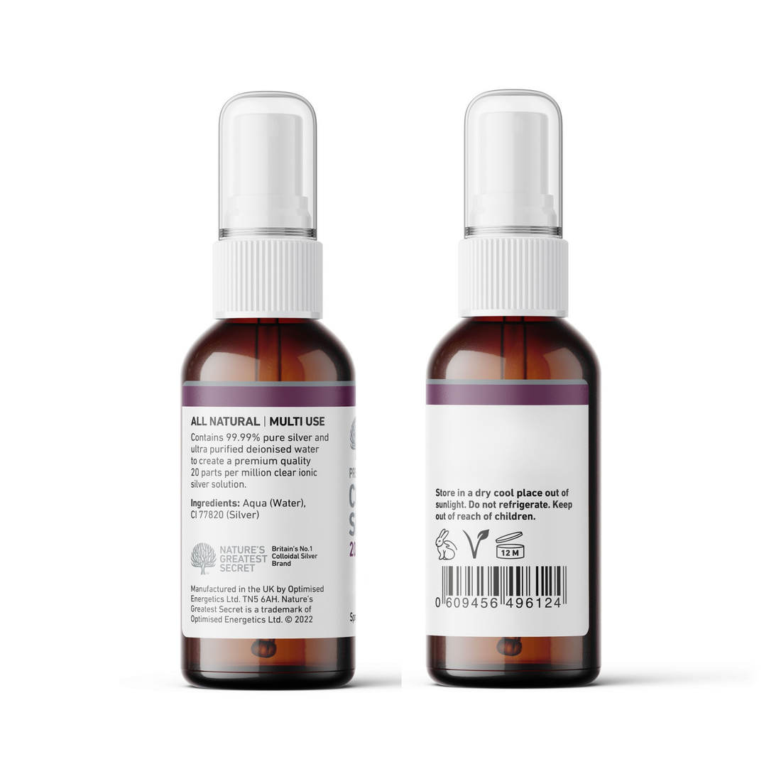 Nature's Greatest Secret Colloidal Silver 20ppm Spray 50ml lifestyle image