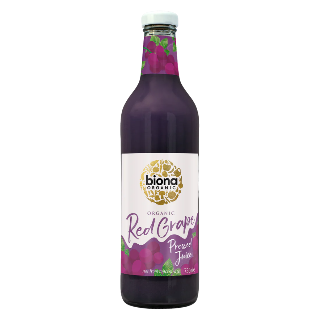 Organic Red Grape Juice Pressed 750ml