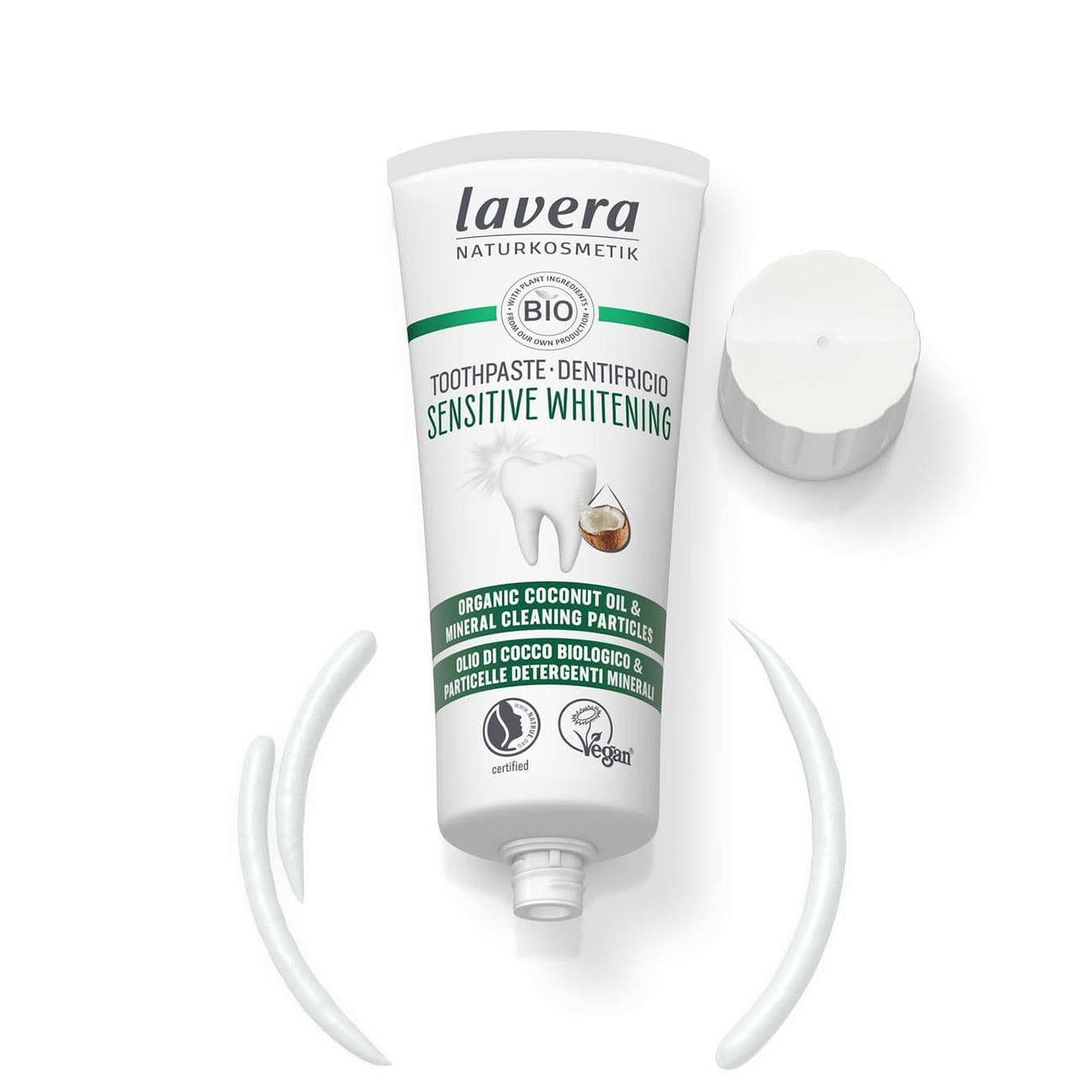 Organic Sensitive Whitening Toothpaste with Fluoride New 75ml BBE 09.2026