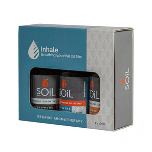 Soil Organic Inhale Essential Oil Gift Set 3x10ml
