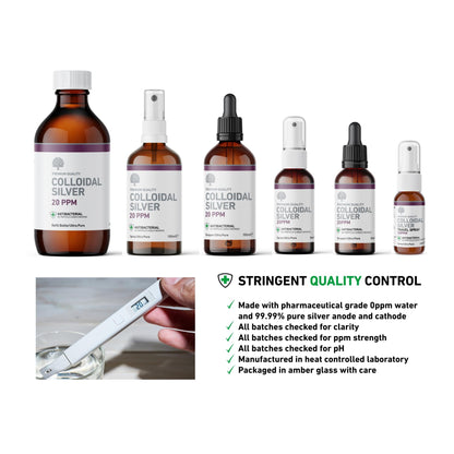 20 ppm Colloidal Silver Solution Bottle 300ml - Nature's Greatest Secret - Supplements - Eco Natural Products