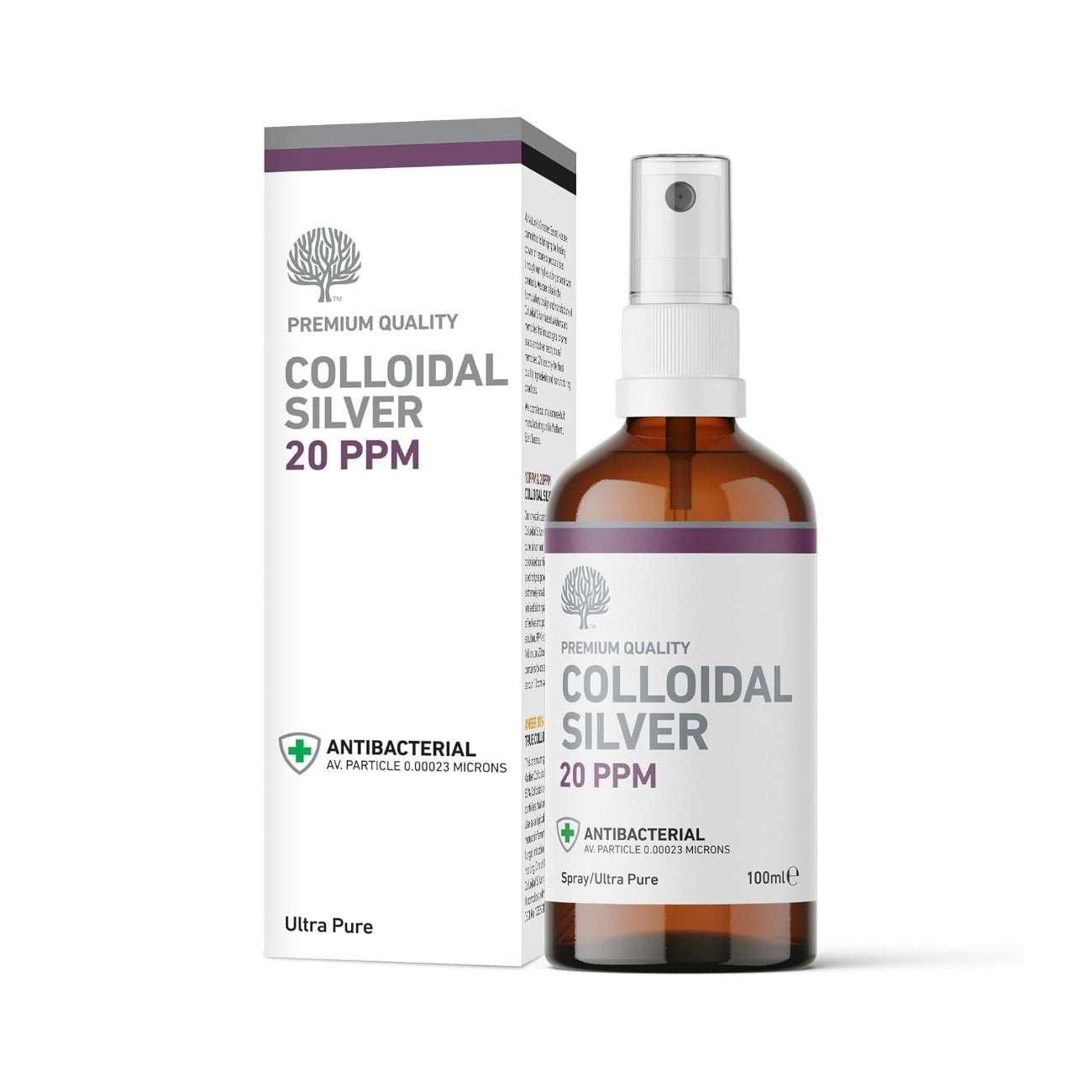 20 ppm Colloidal Silver Solution Spray 100ml - Nature's Greatest Secret - Supplements - Eco Natural Products