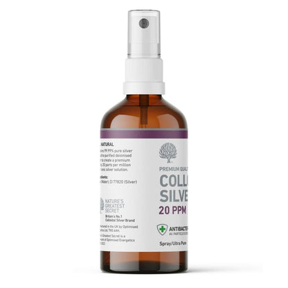 20 ppm Colloidal Silver Solution Spray 100ml - Nature's Greatest Secret - Supplements - Eco Natural Products