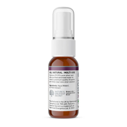 20 ppm Colloidal Silver Solution Spray 20ml - Nature's Greatest Secret - Supplements - Eco Natural Products
