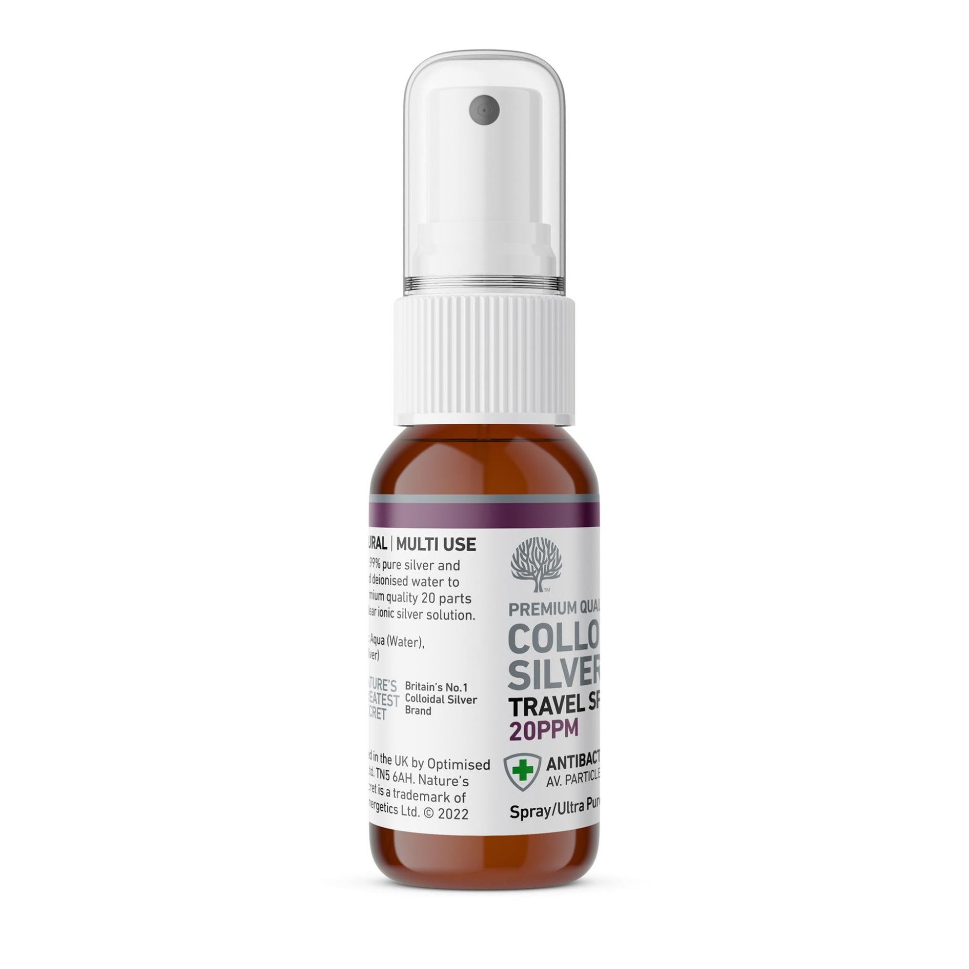 20 ppm Colloidal Silver Solution Spray 20ml - Nature's Greatest Secret - Supplements - Eco Natural Products