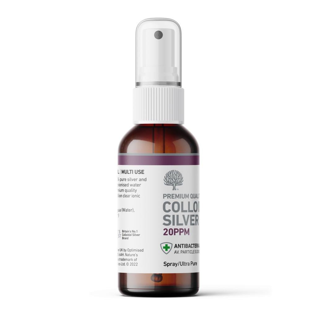 20 ppm Colloidal Silver Solution Spray 50ml - Eco Natural Products - Nature's Greatest Secret - Supplements