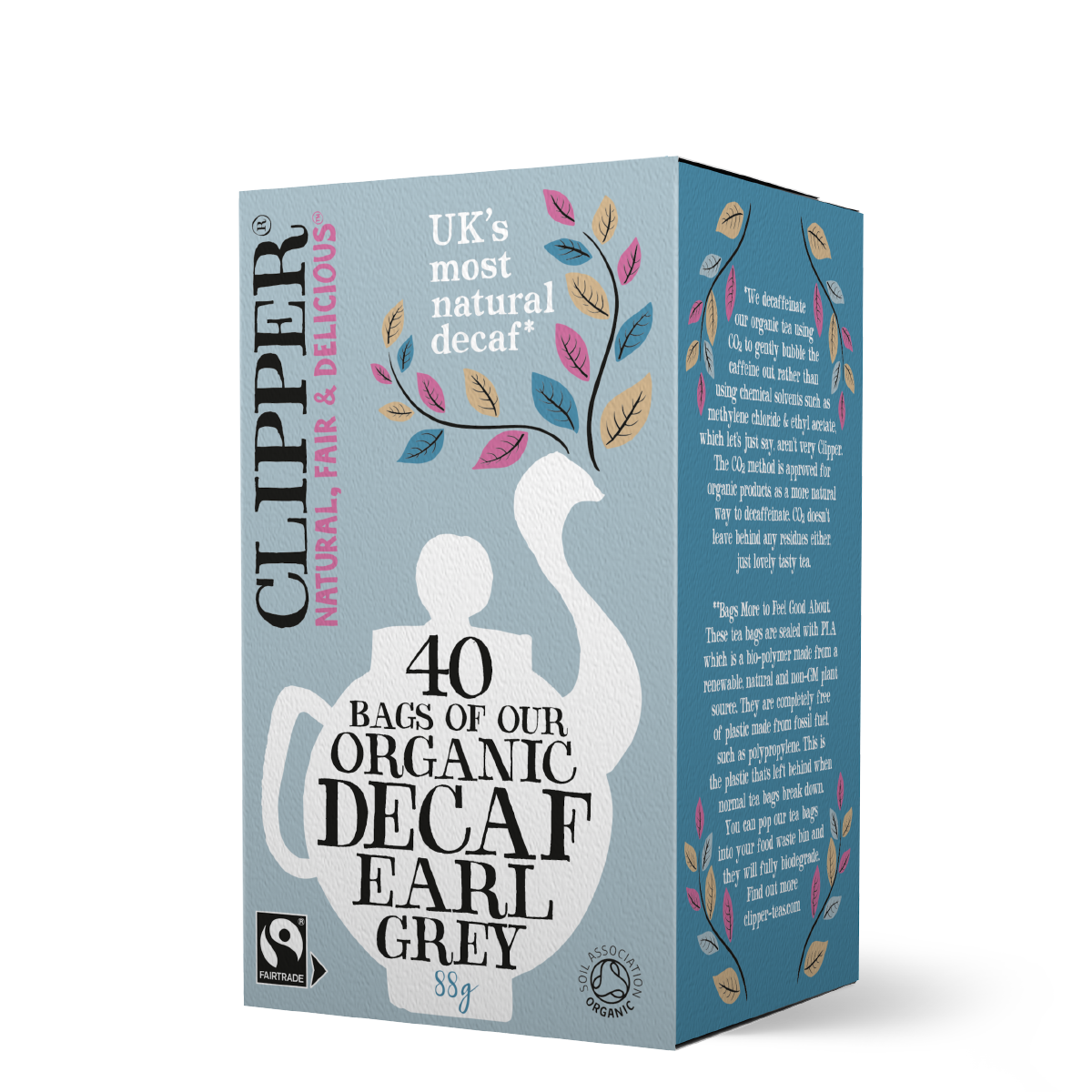 Clipper Organic Fairtrade Decaf Earl Grey Tea 40 Bags