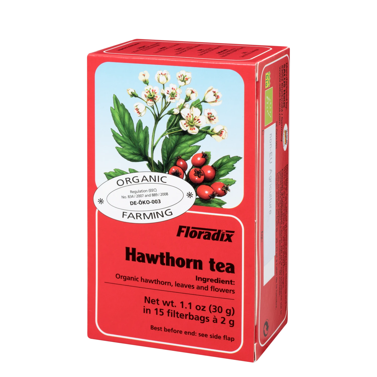 Organic Hawthorn Tea Herbal 15 Bags