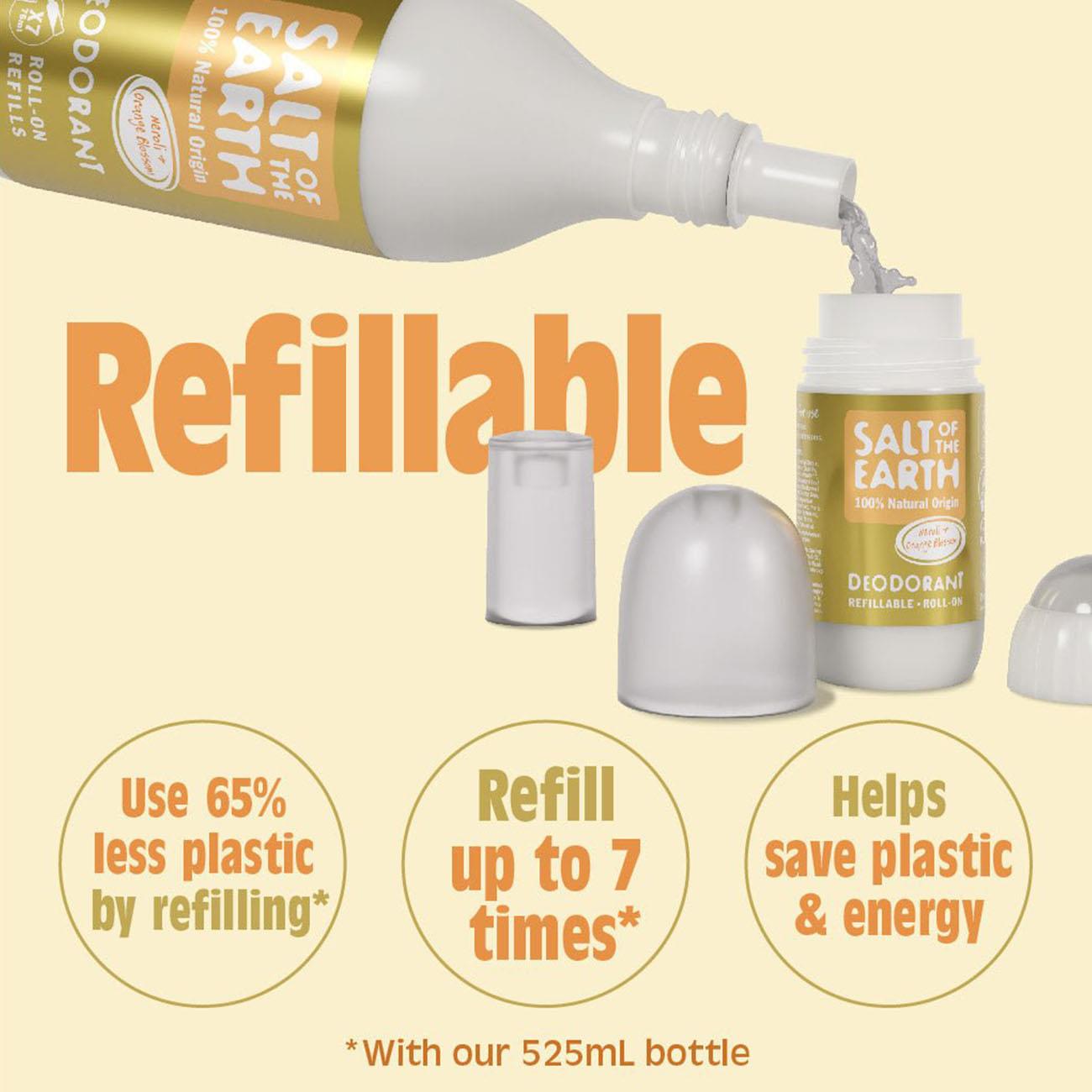 Neroli & Orange Refillable Roll-On Deodorant 75ml