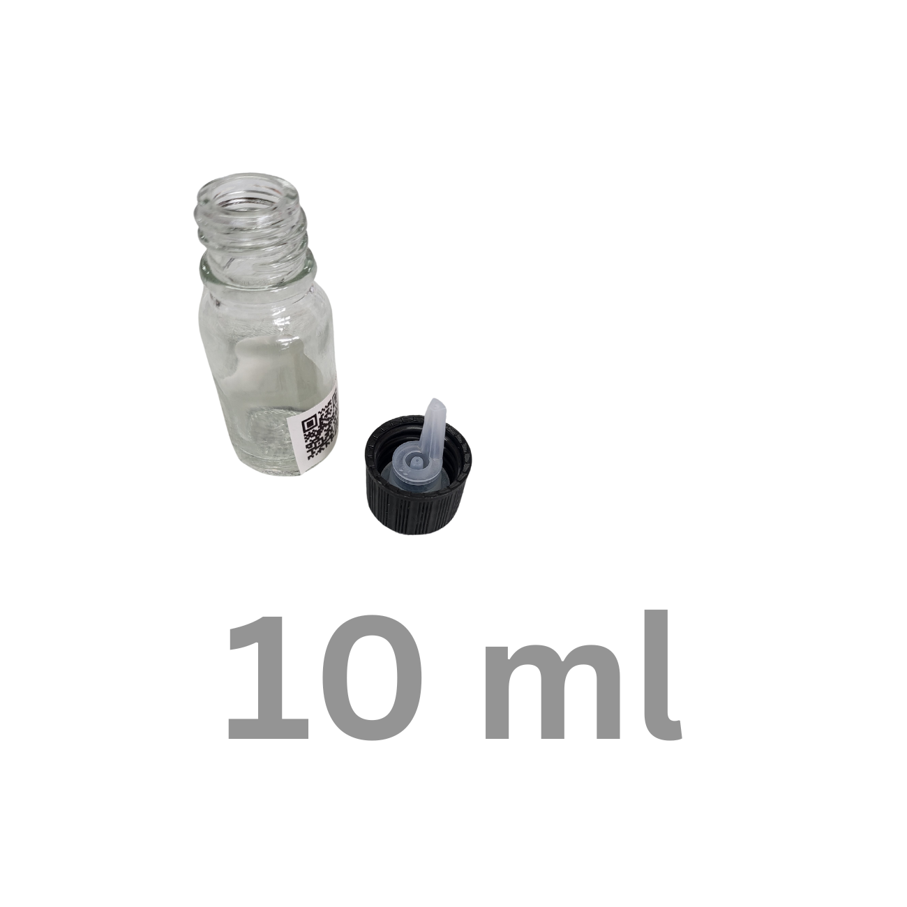 Clear Glass Bottle Dropper Cap 10ml