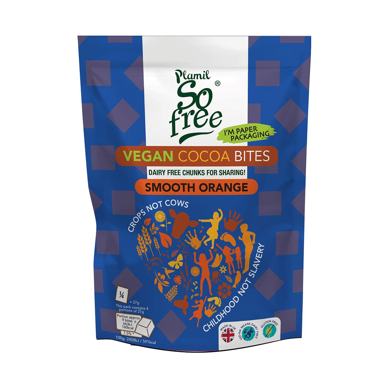 Smooth Orange Vegan Cocoa Bites 108g BBE 01.09.2024