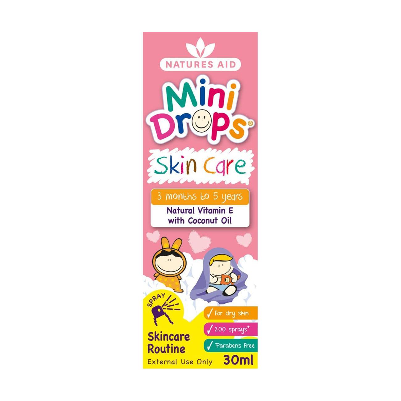 Mini Drops Skin Care Vitamin E Oil Spray 30ml