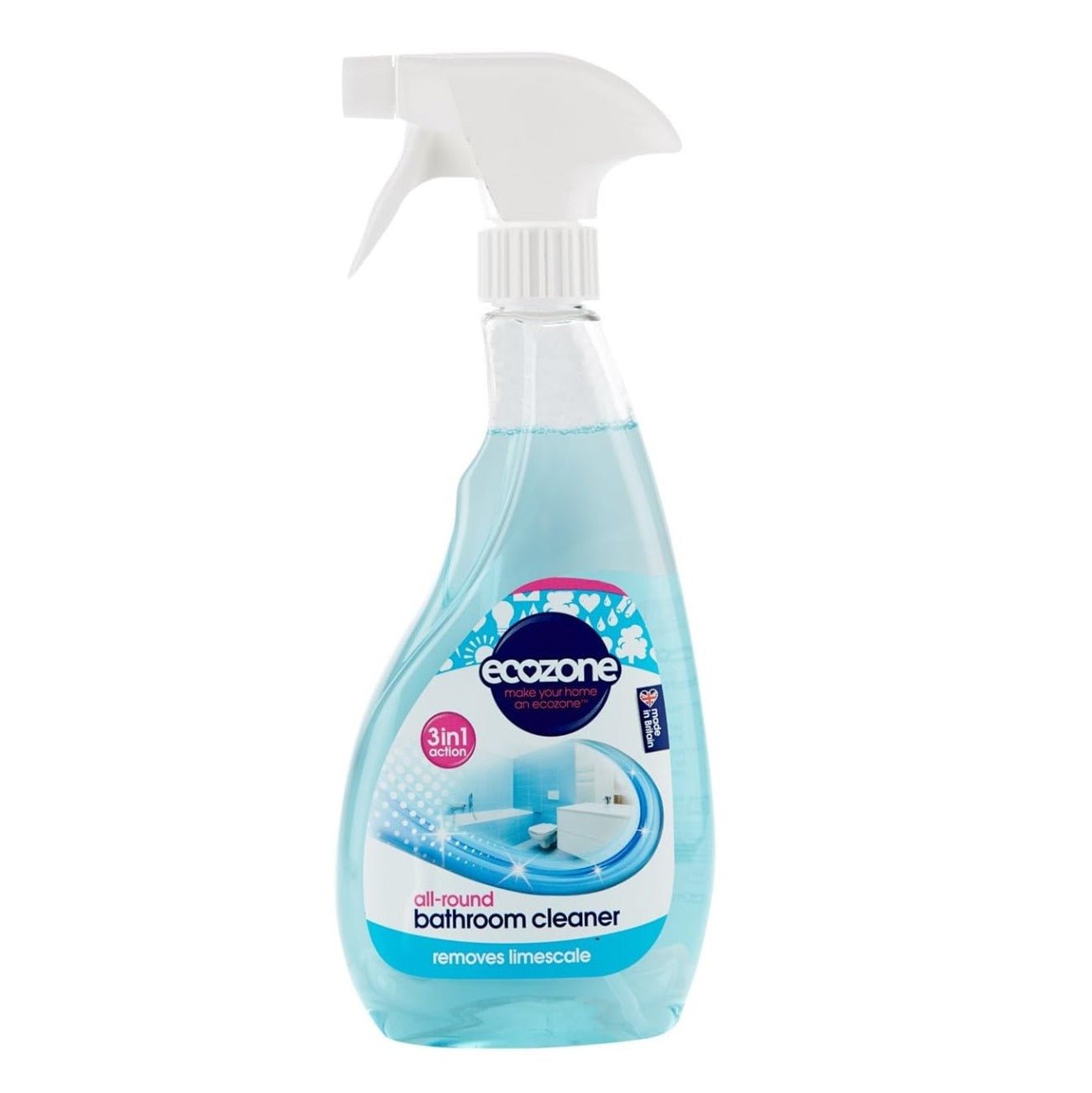 3 in 1 Bathroom Cleaner Spray 500ml - Eco Natural Products - Ecozone - Surface Spray