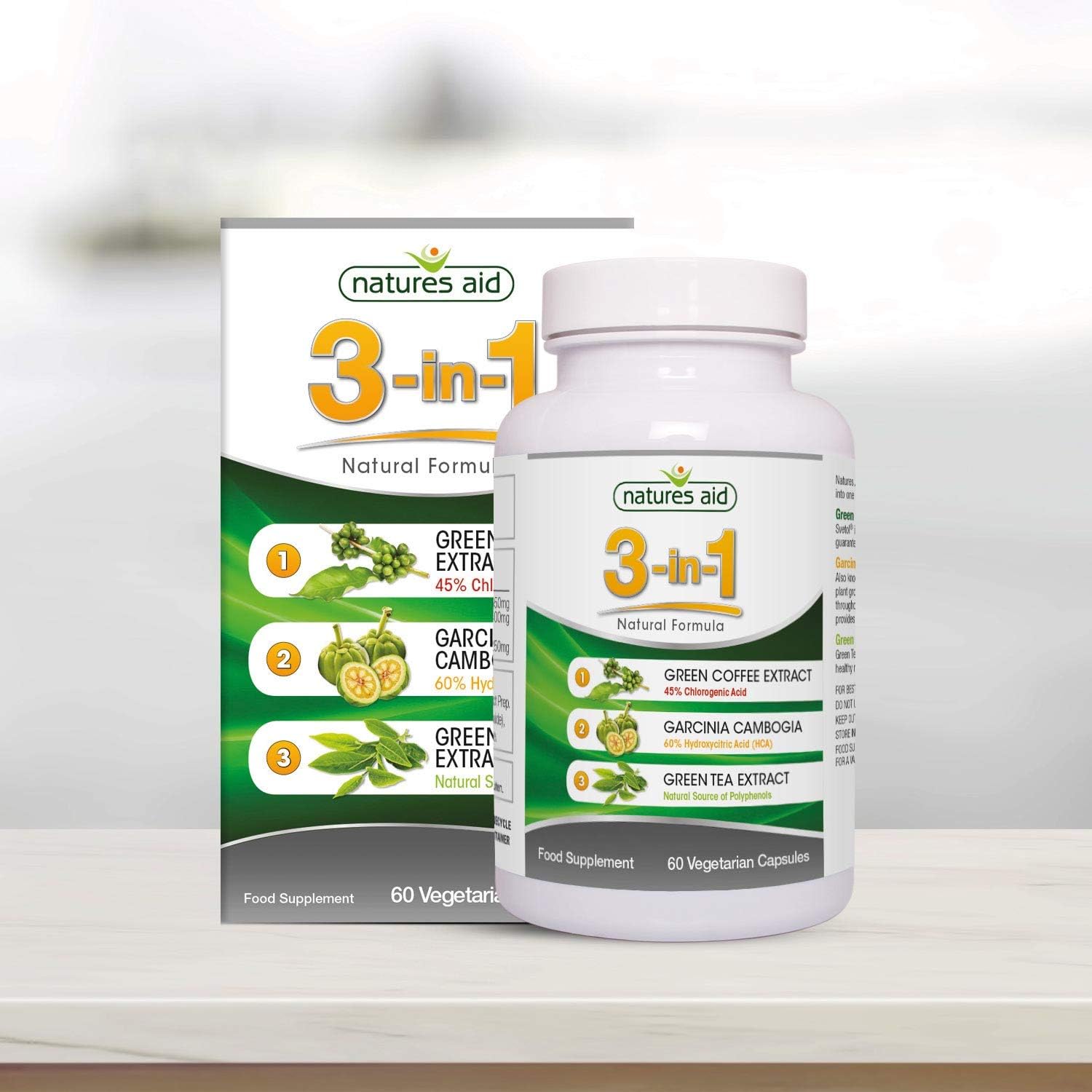 3 - in - 1 Formula 60 Capsules - Eco Natural Products - Natures Aid - Vitamins & Supplements