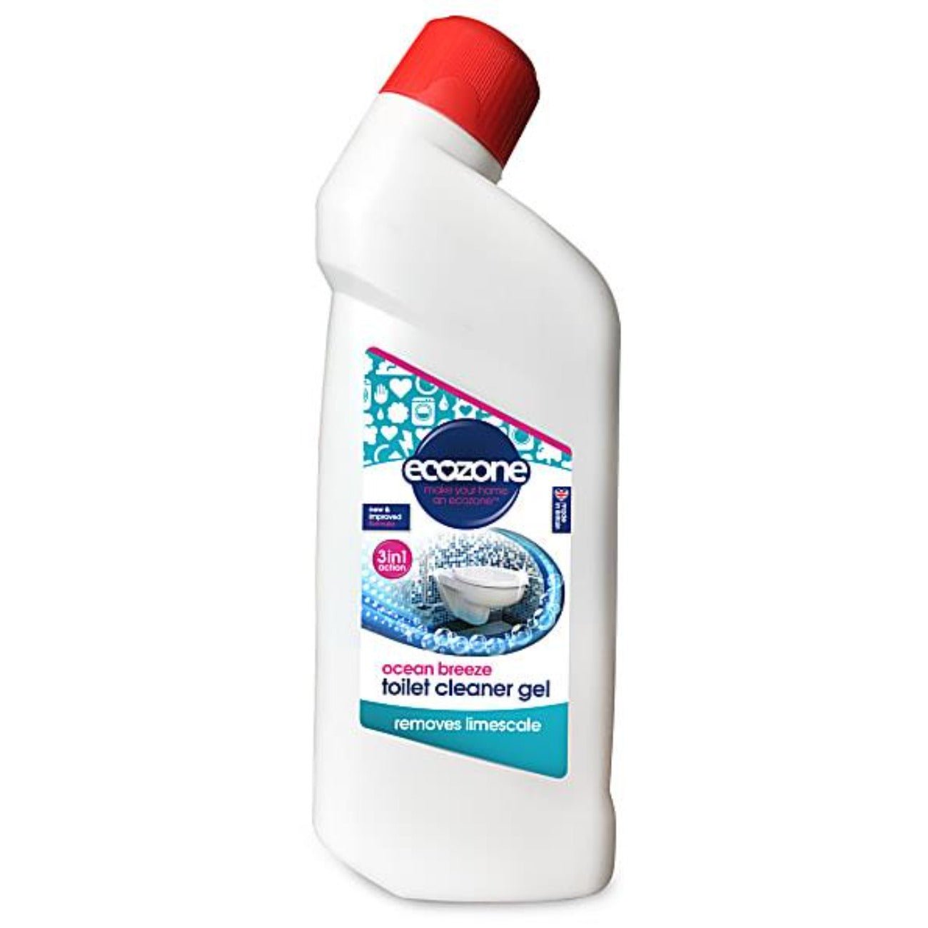 3 in 1 Toilet Cleaner Ocean Breeze 750ml - Eco Natural Products - Ecozone - 