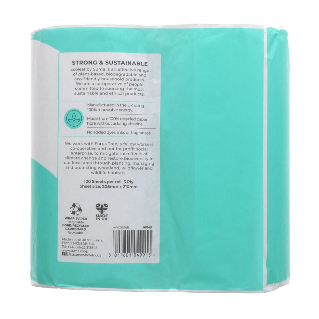 3 Ply Kitchen Towel Twin Roll Pack - Ecoleaf - Paper Towels - Ecoleaf