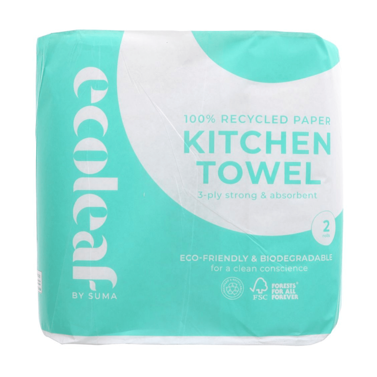 3 Ply Kitchen Towel Twin Roll Pack - Ecoleaf - Paper Towels - Ecoleaf