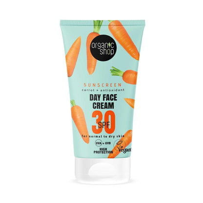 30 SPF Normal To Dry Skin Sunscreen Day Face Cream 50ml - Organic Shop - Sunscreen - Eco Natural Products
