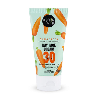30 SPF Normal To Dry Skin Sunscreen Day Face Cream 50ml - Organic Shop - Sunscreen - Eco Natural Products
