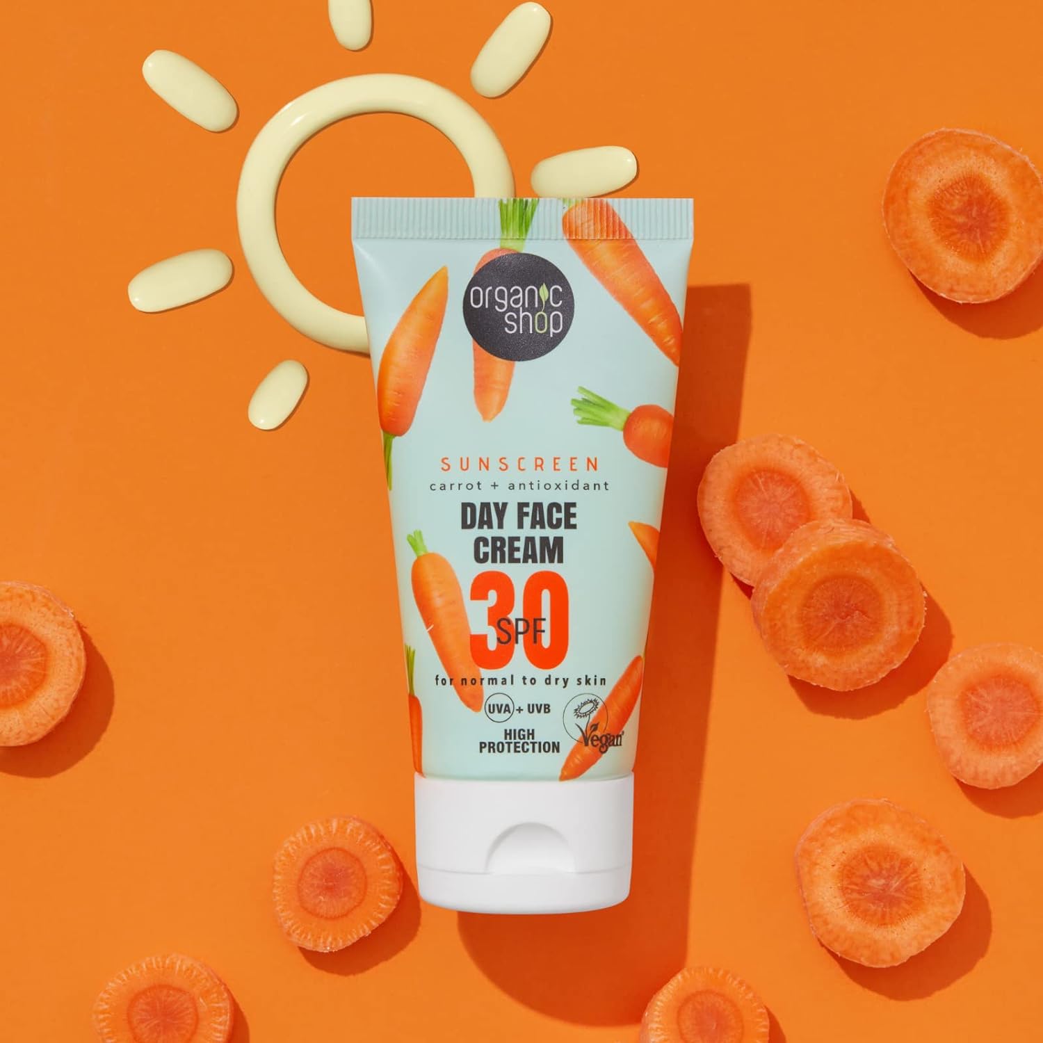 30 SPF Normal To Dry Skin Sunscreen Day Face Cream 50ml - Organic Shop - Sunscreen - Eco Natural Products