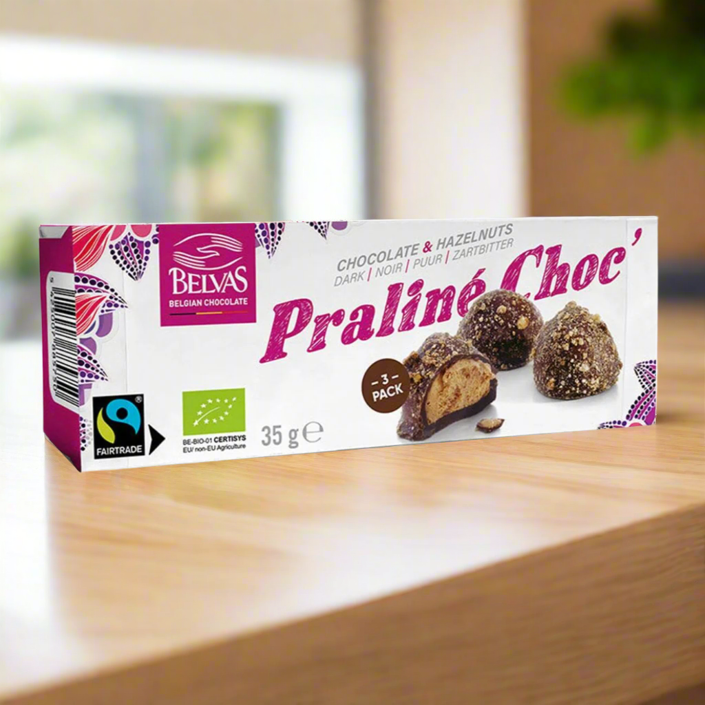 Organic Praline Chocolate 35g