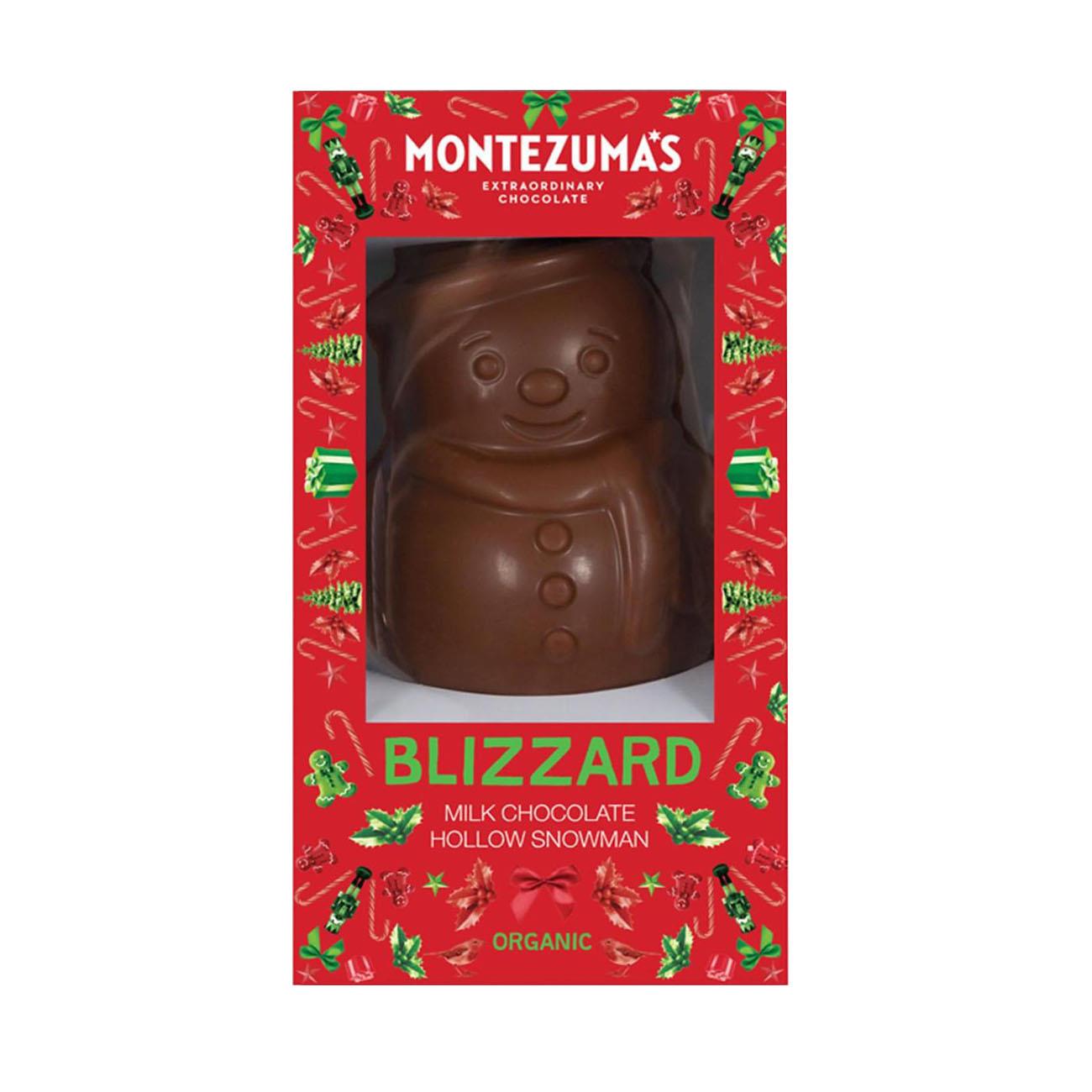 Organic Blizzard Milk Chocolate Hollow Snowman 75g