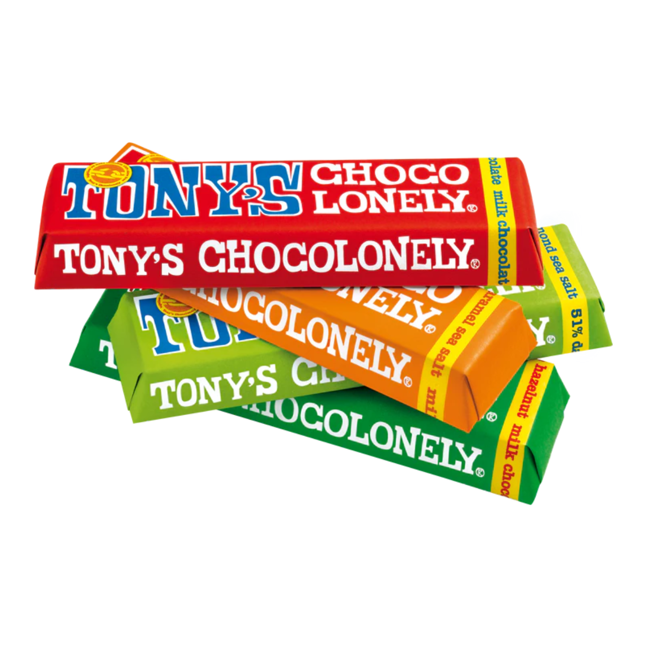 Tonys Chocolonely Rainbow Chocolate Bar 6x50g