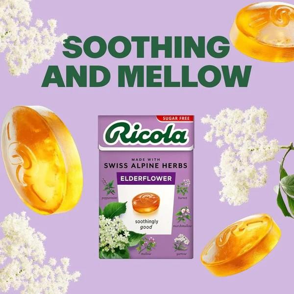 Elderflower Sugar Free with Stevia Swiss Herbal Sweets 45g BBE 30.06.2026