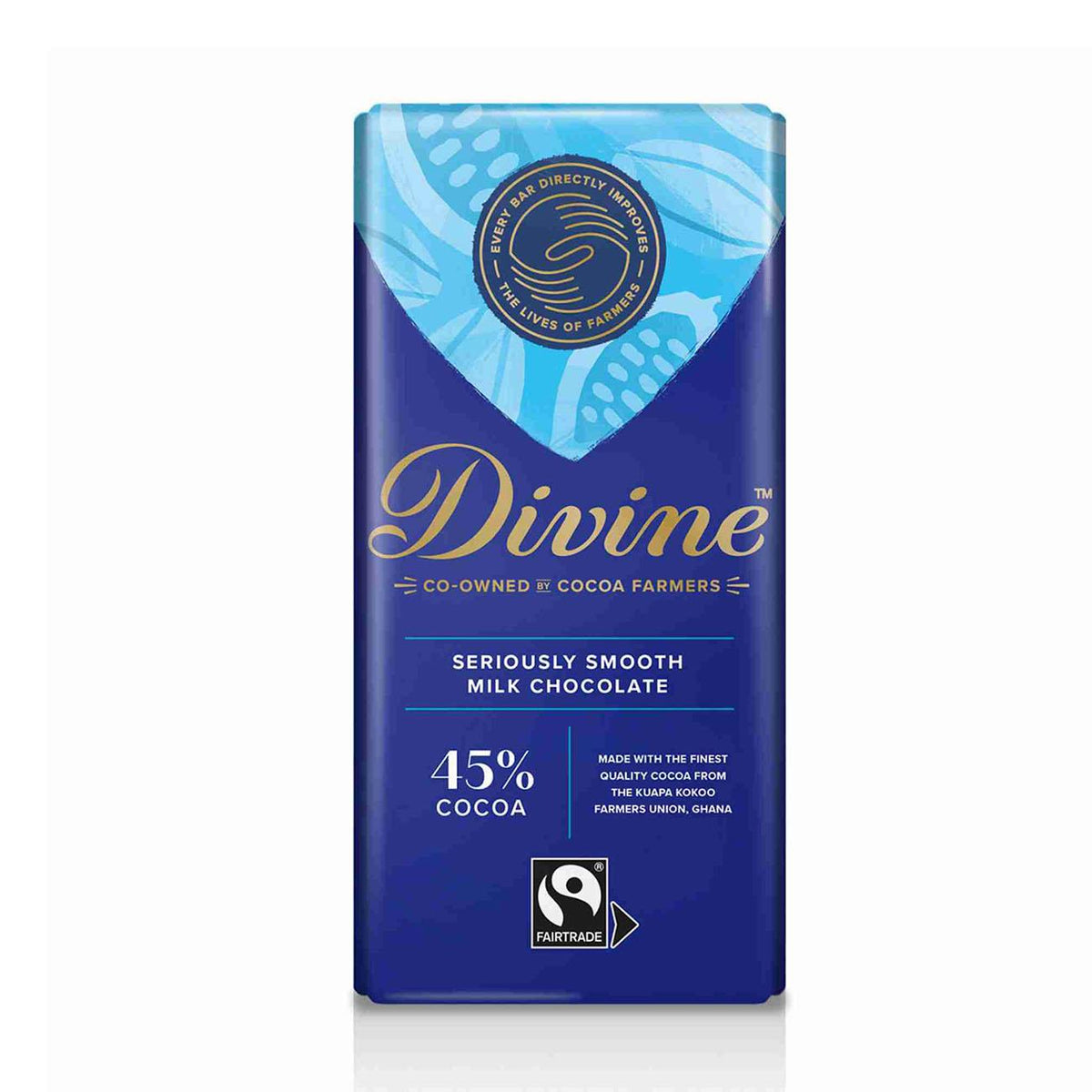 High Cocoa Milk Chocolate Bar 90g BBE 06.2026