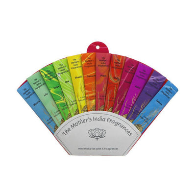 The Mother's India Fragrances Incense Fan 12Fragrances