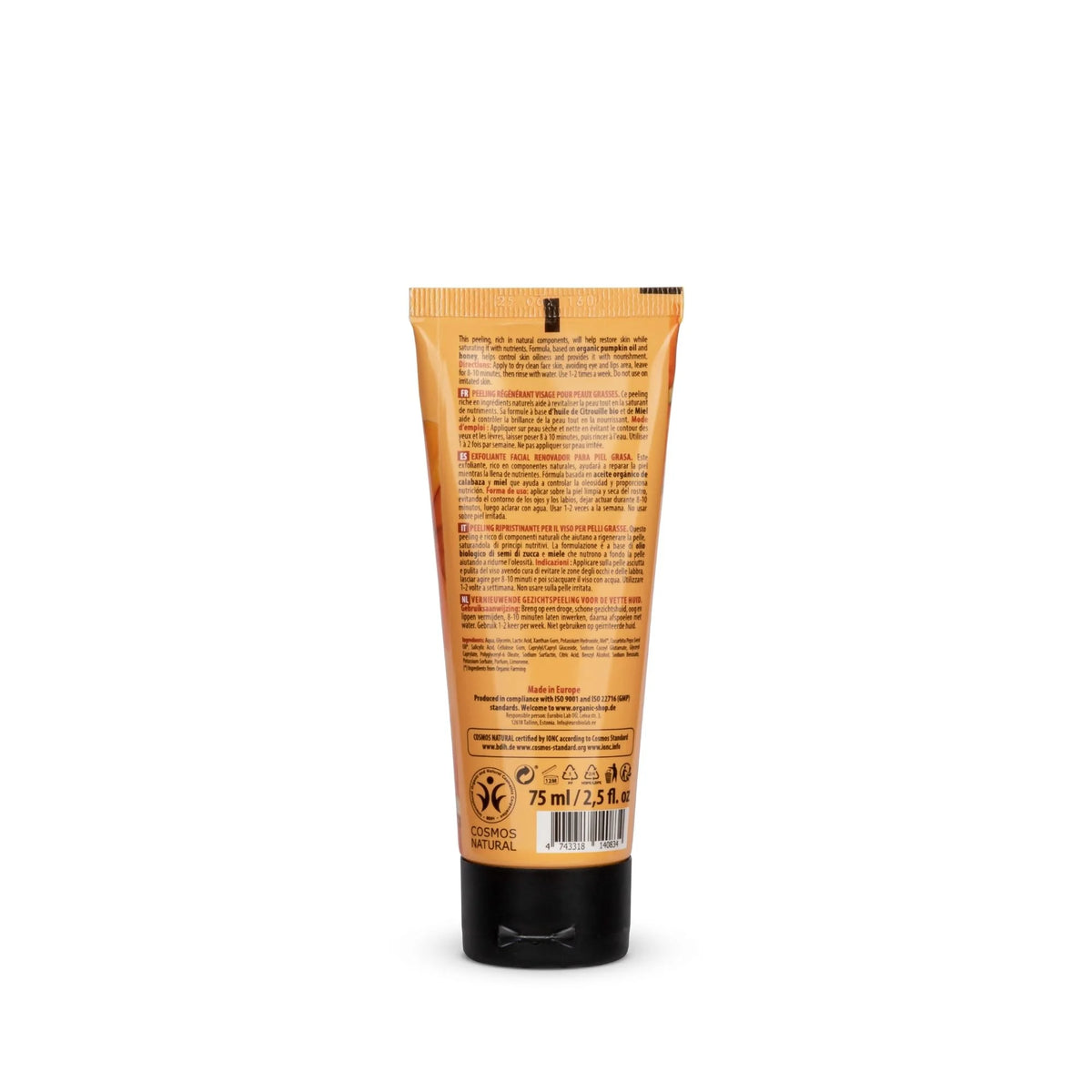 Pumpkin and Honey Renewal Face Peeling for Oily Skin 75 ml