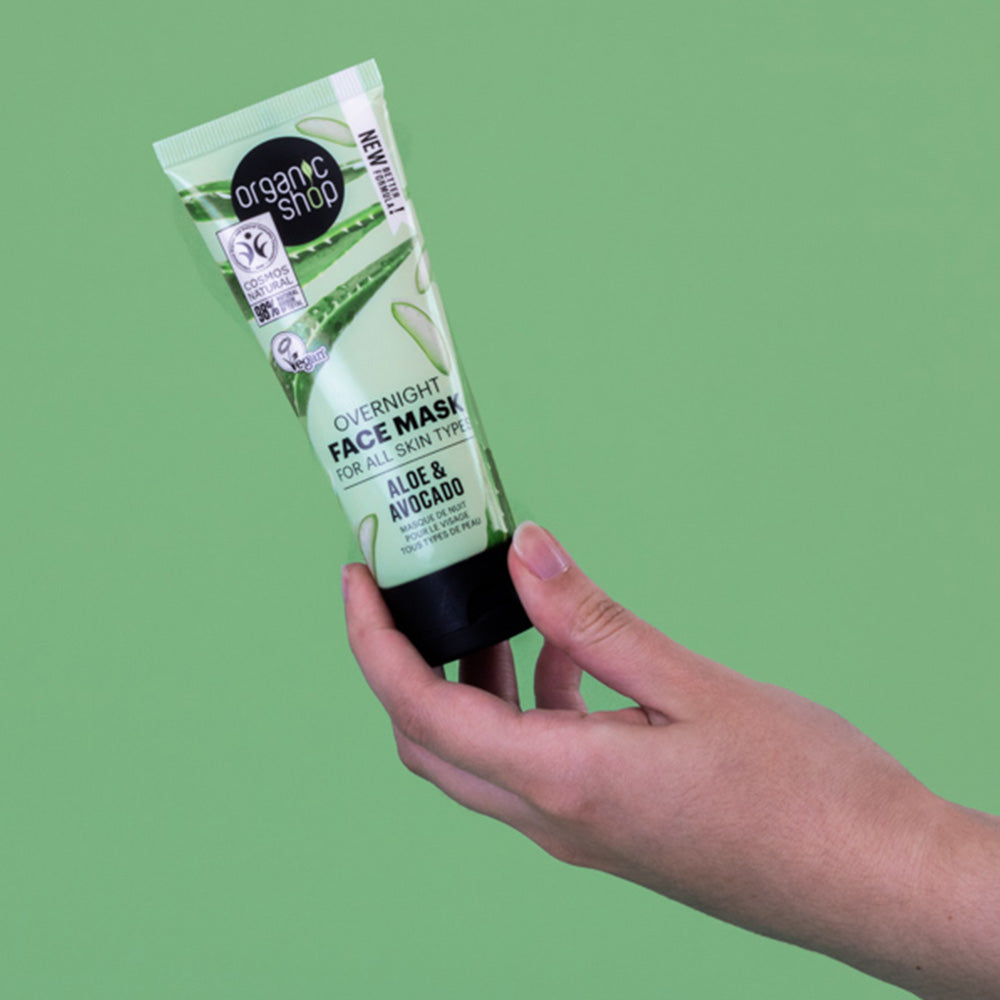 Avocado and Aloe Overnight Face Mask for All Skin Types 75ml