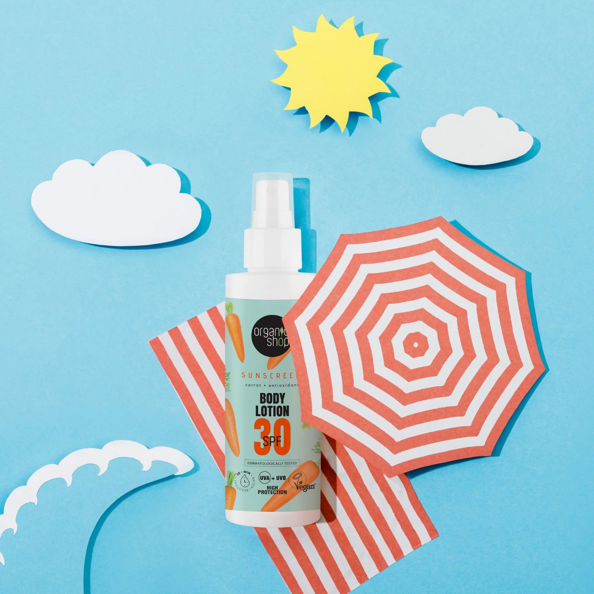 Organic Shop Sunscreen Body Lotion SPF 30 150ml lifestyle image 3