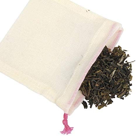 Reusable Cotton Tea Bags GOTS certified 5pcs