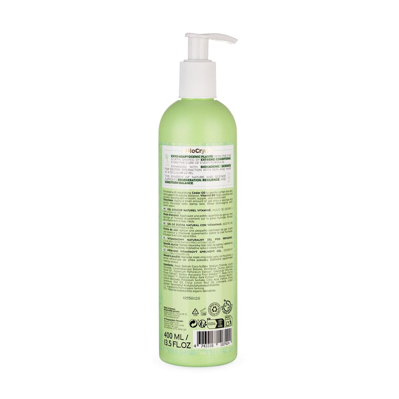 BioCryo Cedar Oil & Pro-Vitamin B5 Shower Gel 400ml