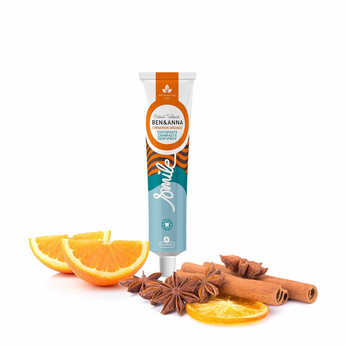Cinnamon Orange with Fluoride Toothpaste Tube 75ml