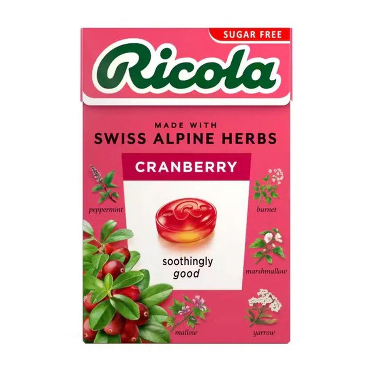 Cranberry Sugar Free with Stevia Swiss Herbal Sweets 45g