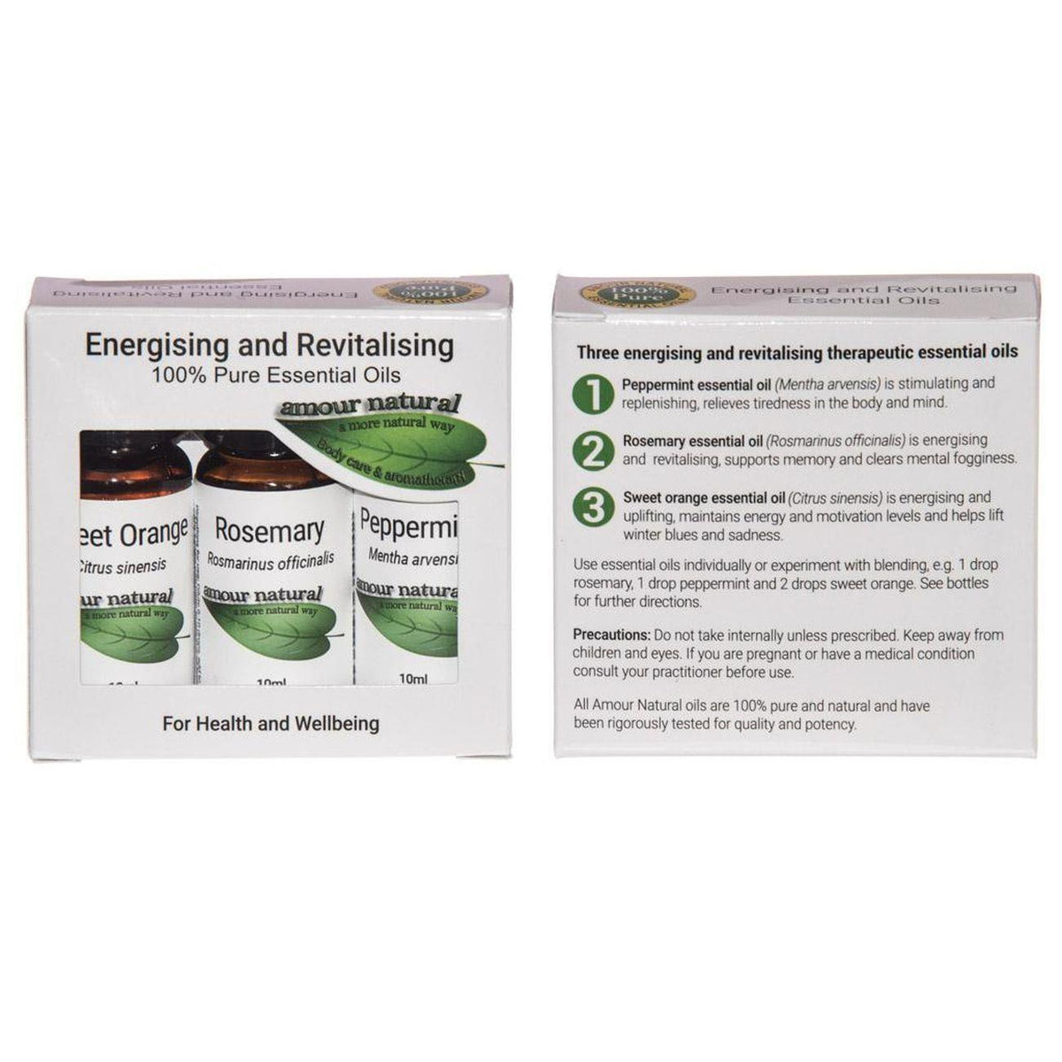 Energising and Revitalising Essential Oil Set 3x10ml