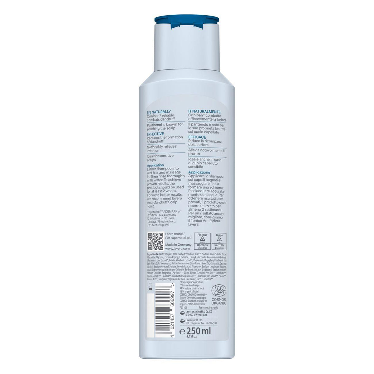 Anti-Dandruff Shampoo Sensitive Scalp 250ml