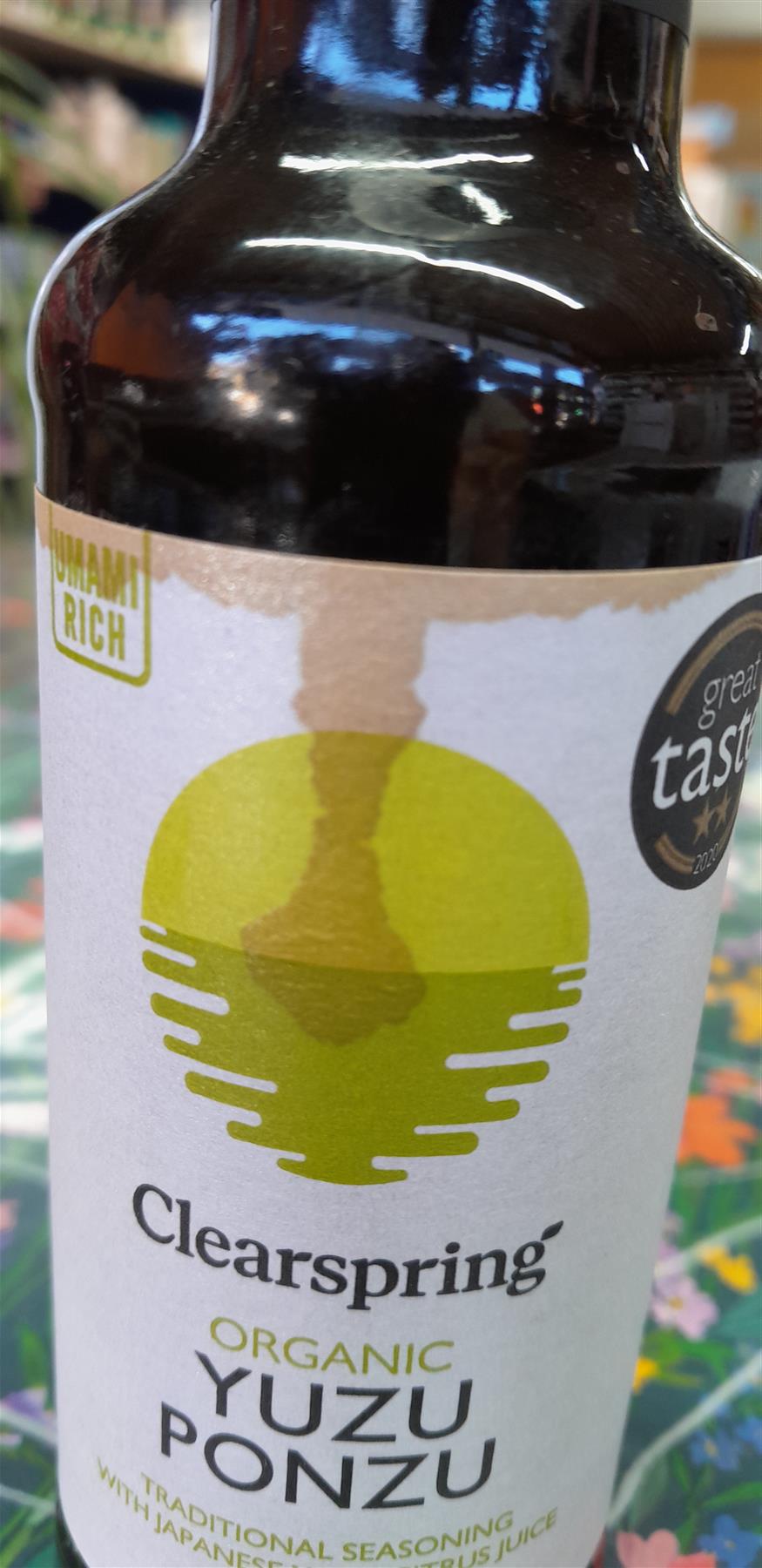 Organic Yuzu Ponzu Seasoning - 150ml Stain damage on label.