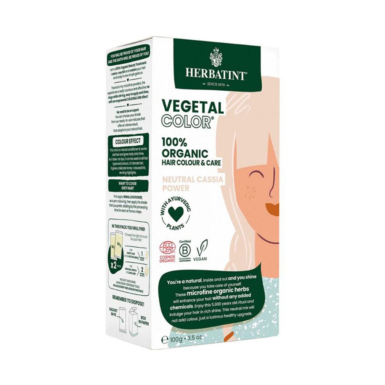 Organic Neutral Cassia Power Vegetal Colour 100g