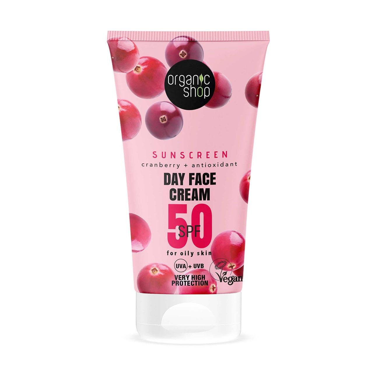 50 SPF Oily Skin Sunscreen Day Face Cream 50ml - Organic Shop - Sunscreen - Eco Natural Products