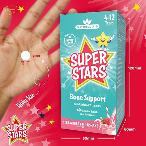 Super Stars Bone Support 60 Chewable Tablets